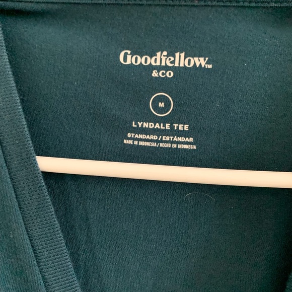 NWT Good fellow aqua v neck tee size M - Picture 3 of 5